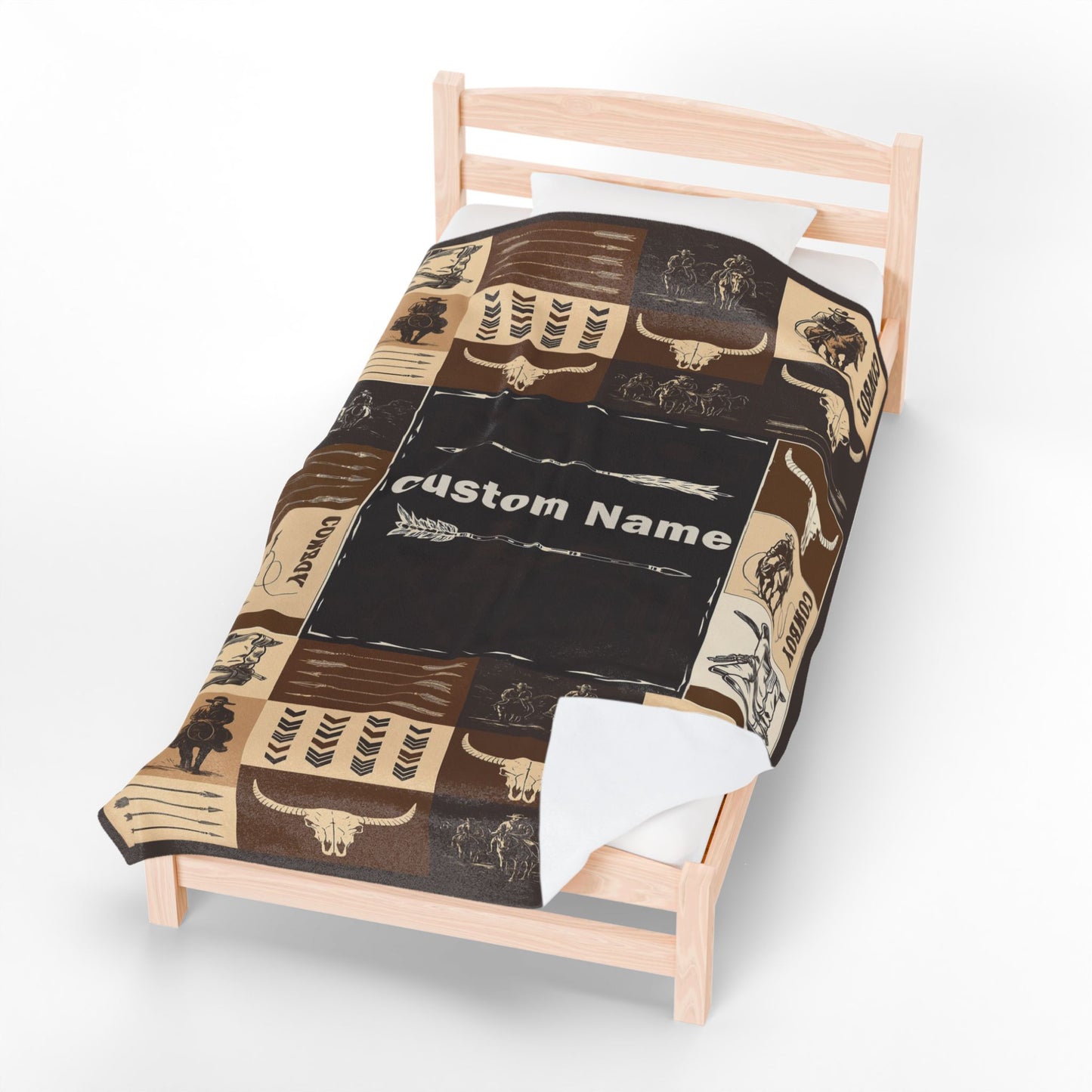 Personalized Cowboy Blanket β Custom Name