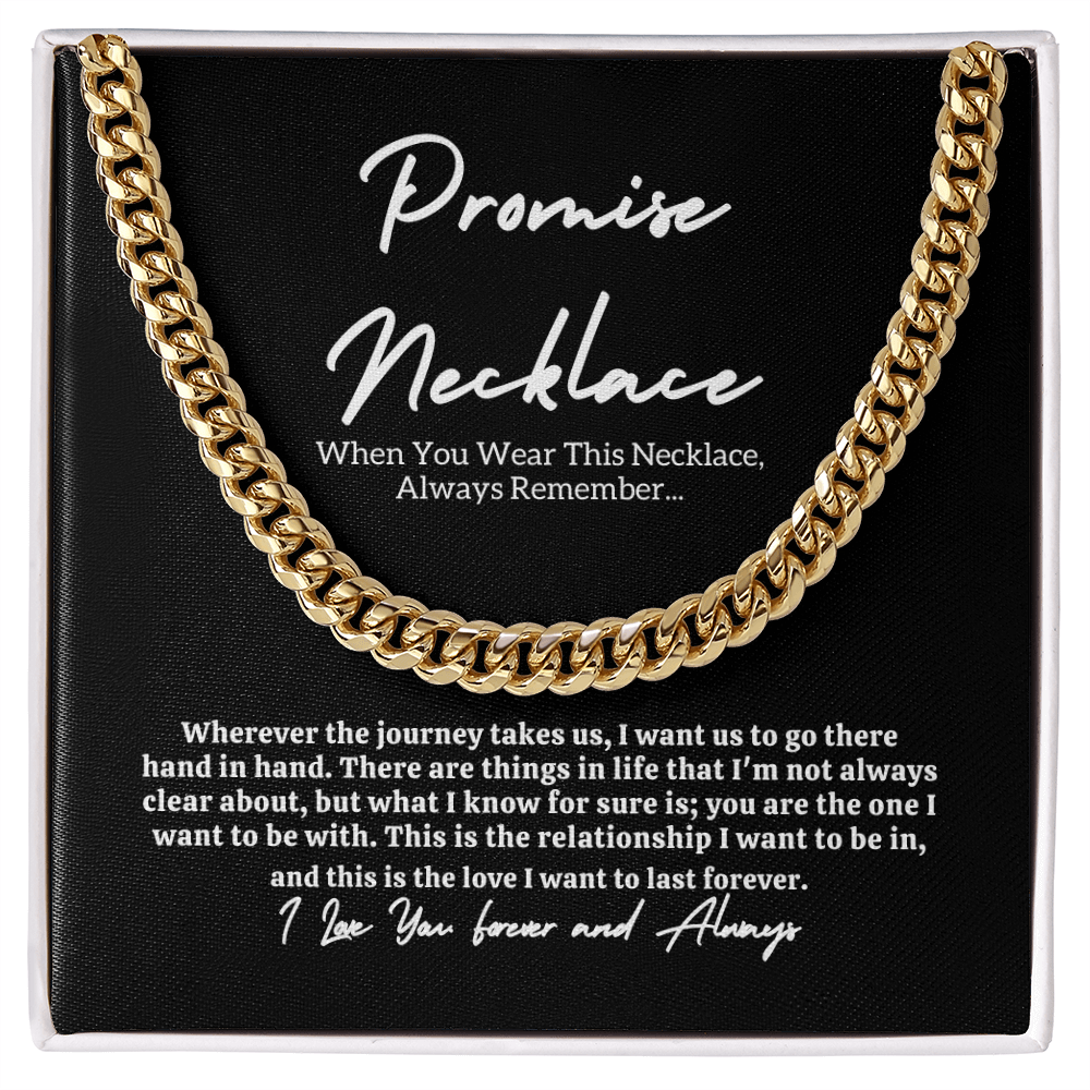 Promise Necklace for Him β Meaningful Gift Set = Message card & Gift Box