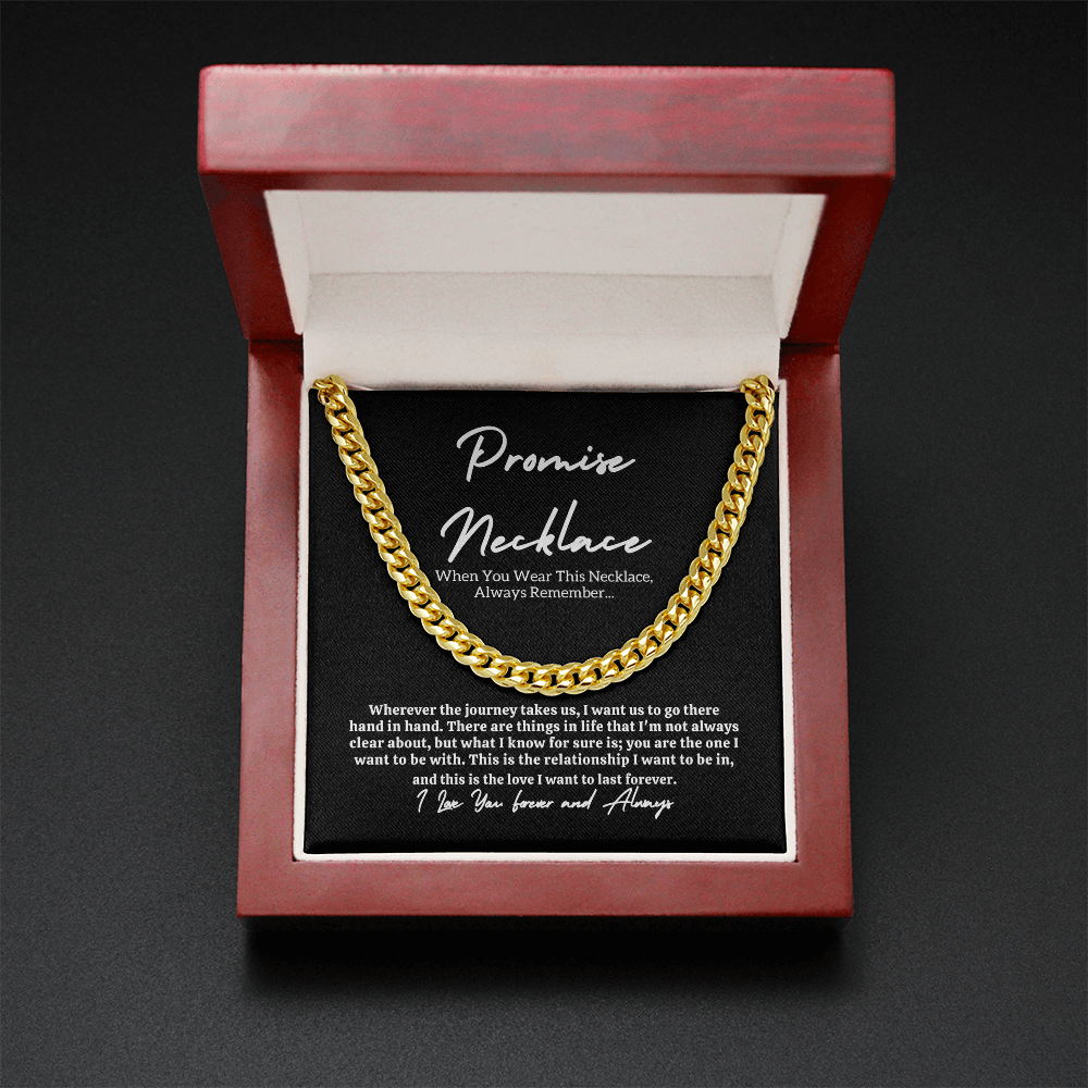 Promise Necklace for Him β Meaningful Gift Set = Message card & Gift Box