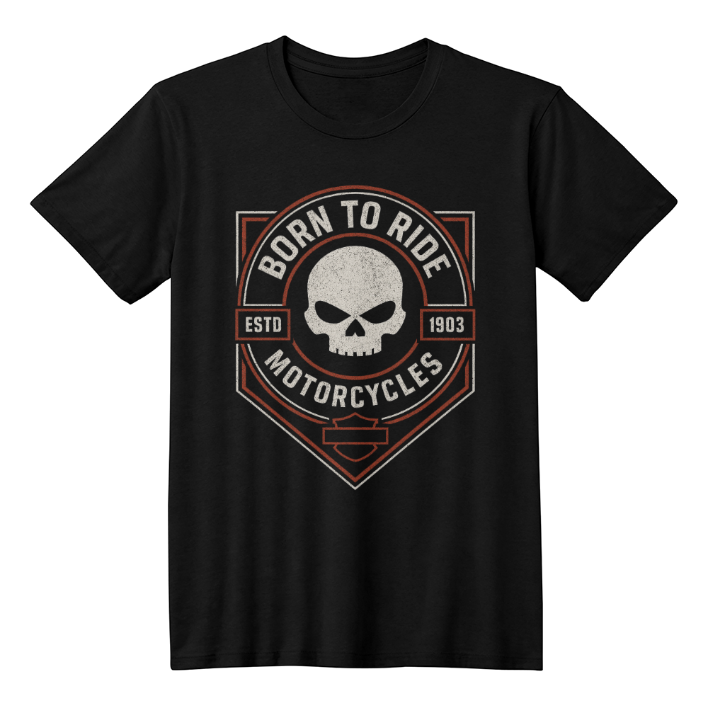 Born to Ride Motorcycles" – Bella+Canvas 3001 Tee