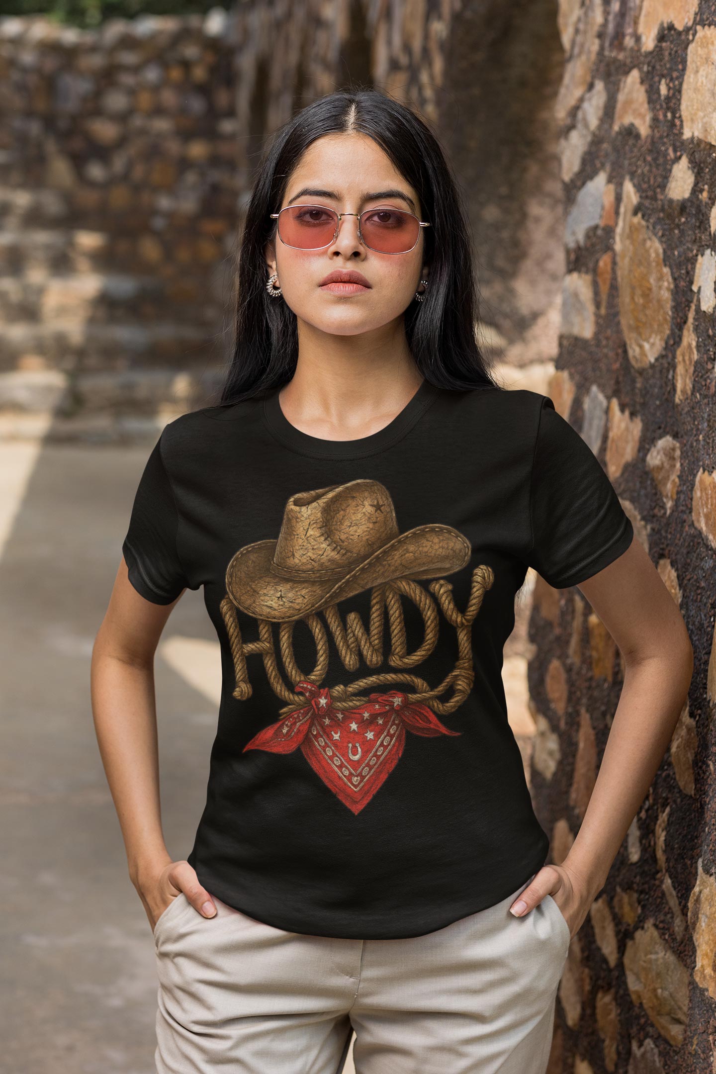 Howdy Western Graphic Tee β Texas Cowboy Style Shirt