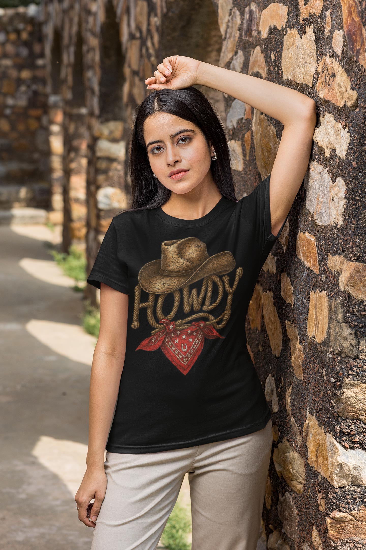Howdy Western Graphic Tee β Texas Cowboy Style Shirt
