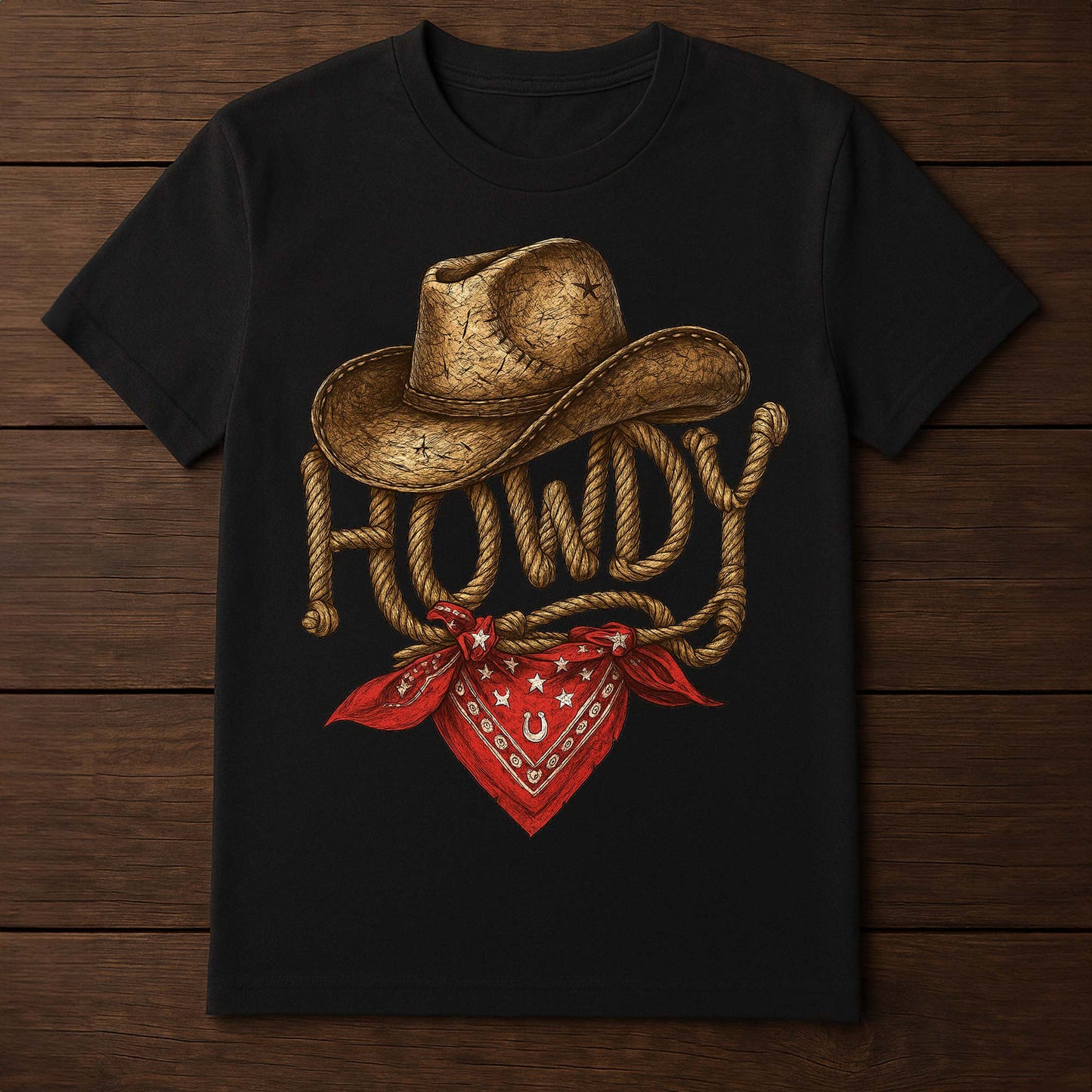 Howdy Western Graphic Tee β Texas Cowboy Style Shirt