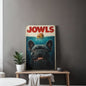 JOWLS’ French Bulldog Canvas Wall Art – Funny Dog Lover Home Decor