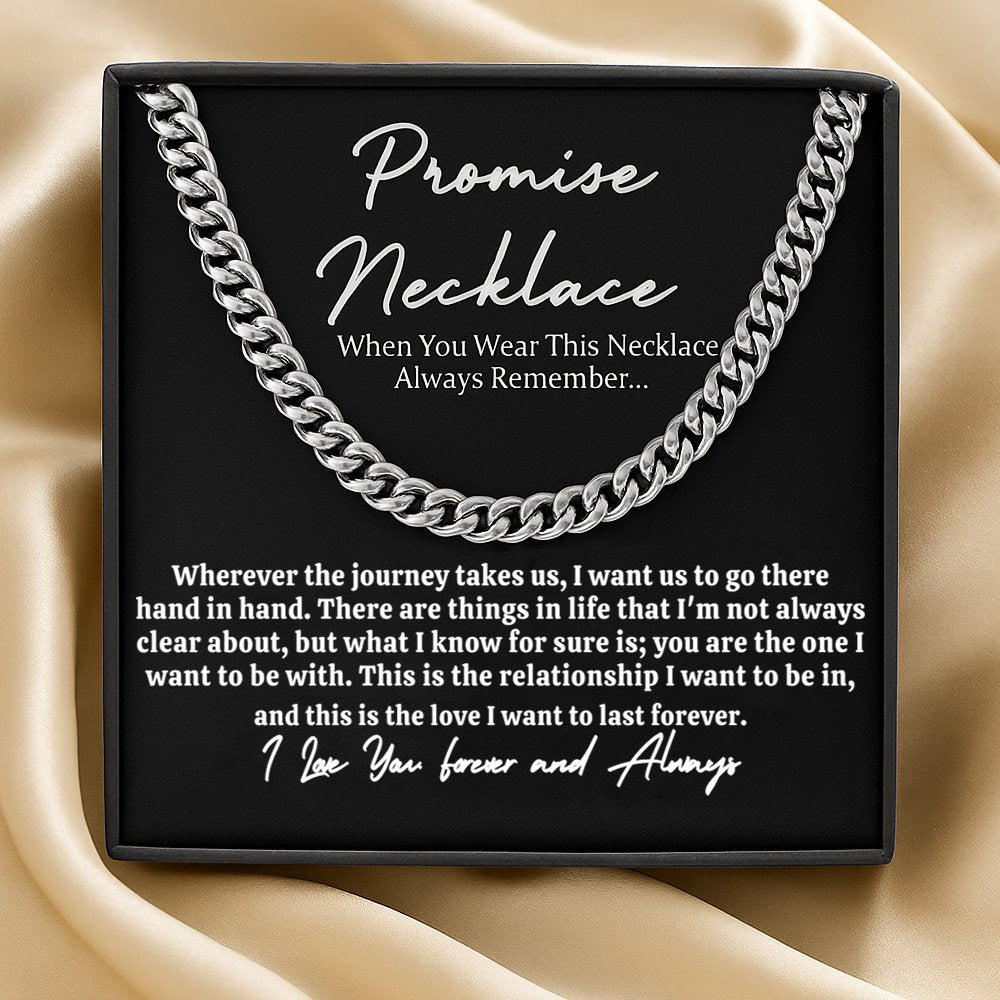 Promise Necklace for Him β Meaningful Gift Set = Message card & Gift Box