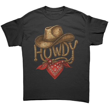 Howdy Western Graphic Tee – Texas Cowboy Style Shirt