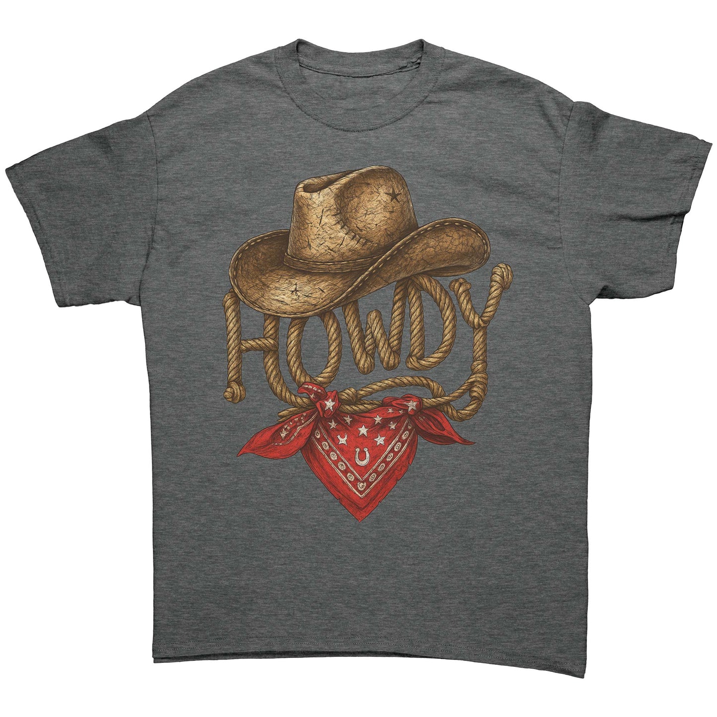 Howdy Western Graphic Tee – Texas Cowboy Style Shirt
