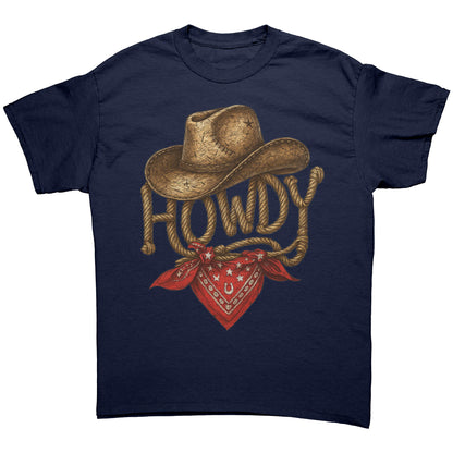 Howdy Western Graphic Tee – Texas Cowboy Style Shirt