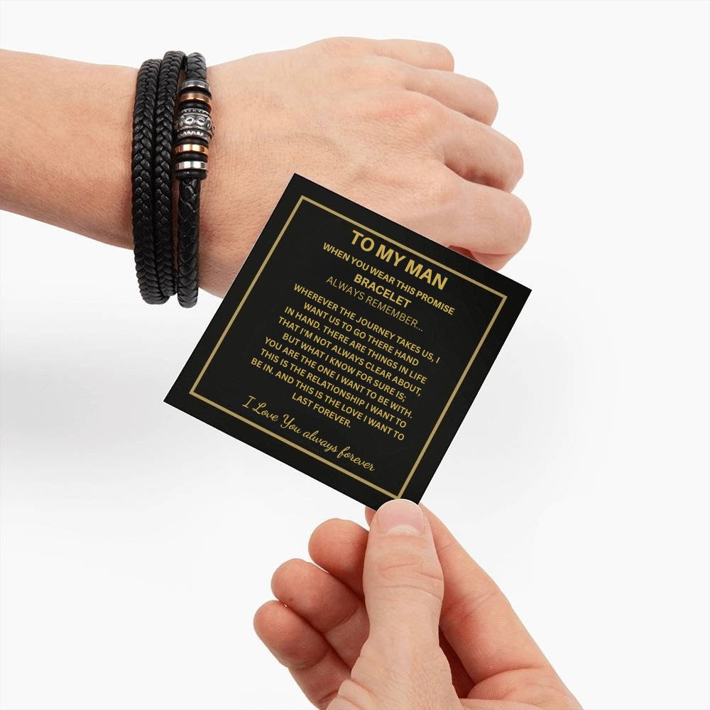 To My Man – Heartfelt Promise Bracelet Gift Set