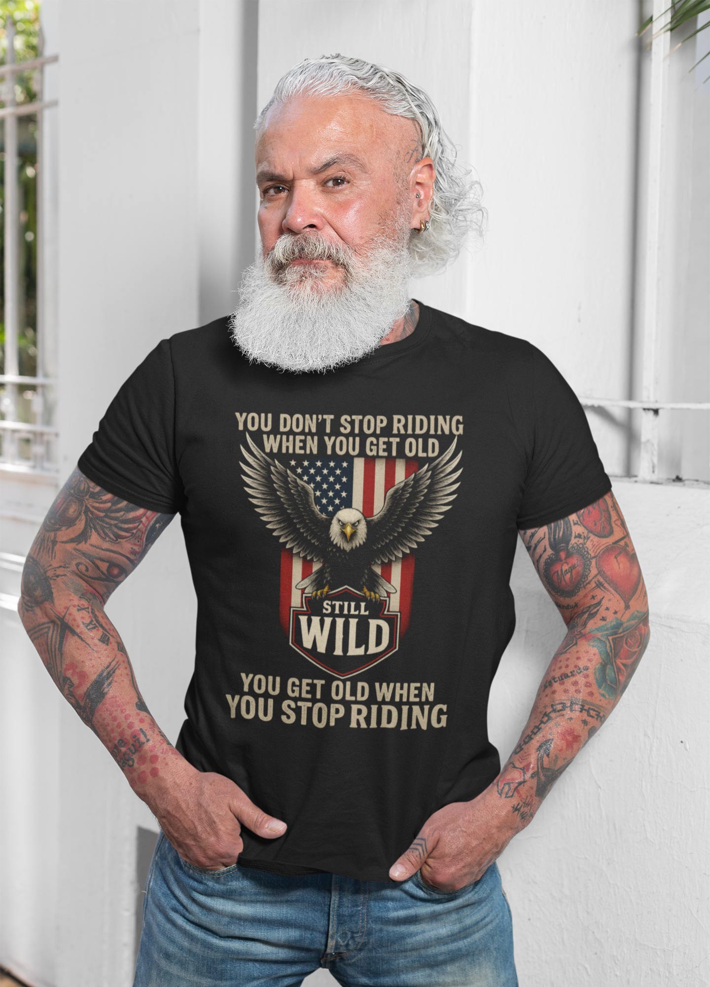 Still Wild – Eagle Biker T-Shirt