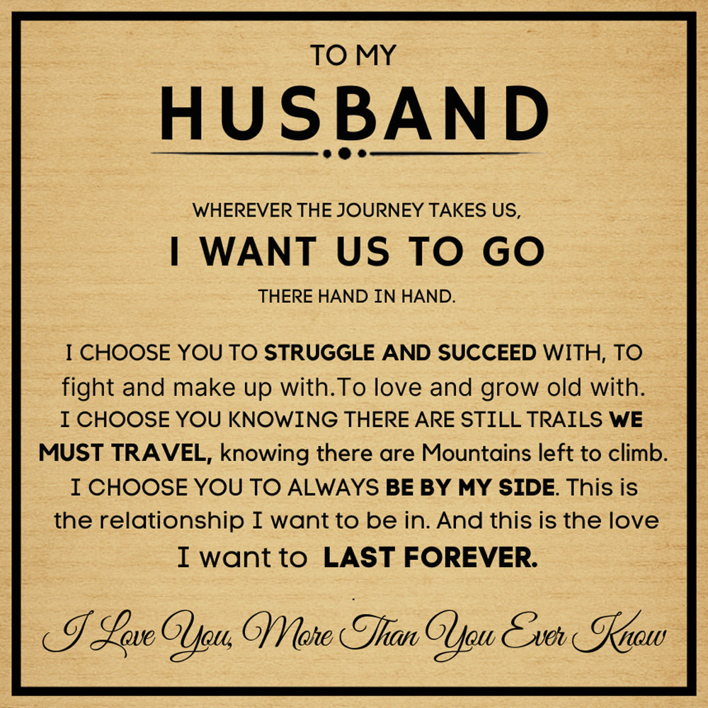 “Love You Forever” Bracelet Gift Set for Husband – With Heartfelt Message Card