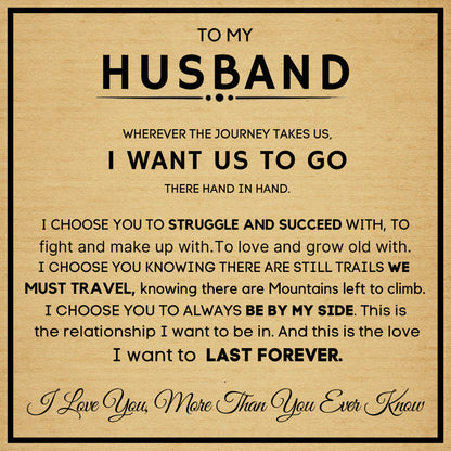 “Love You Forever” Bracelet Gift Set for Husband – With Heartfelt Message Card