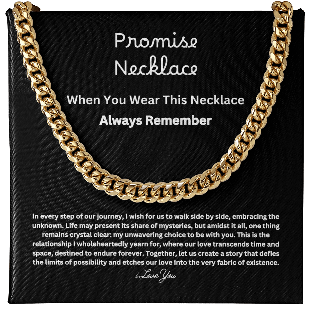 Promise Necklace For Him == Gift Set