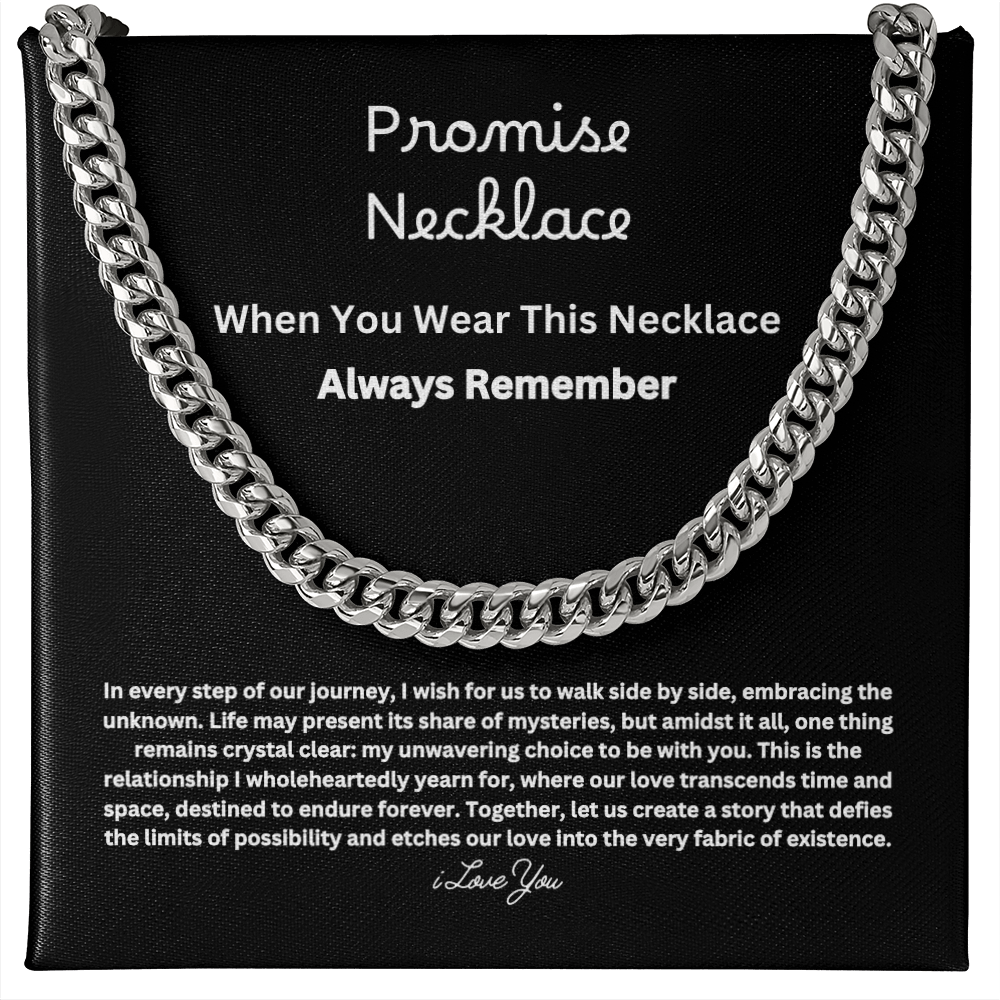 Promise Necklace For Him == Gift Set
