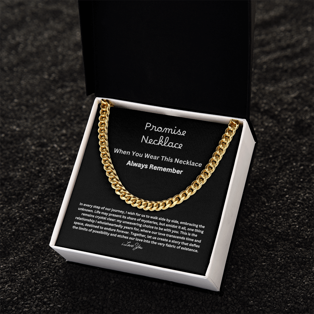Promise Necklace For Him == Gift Set