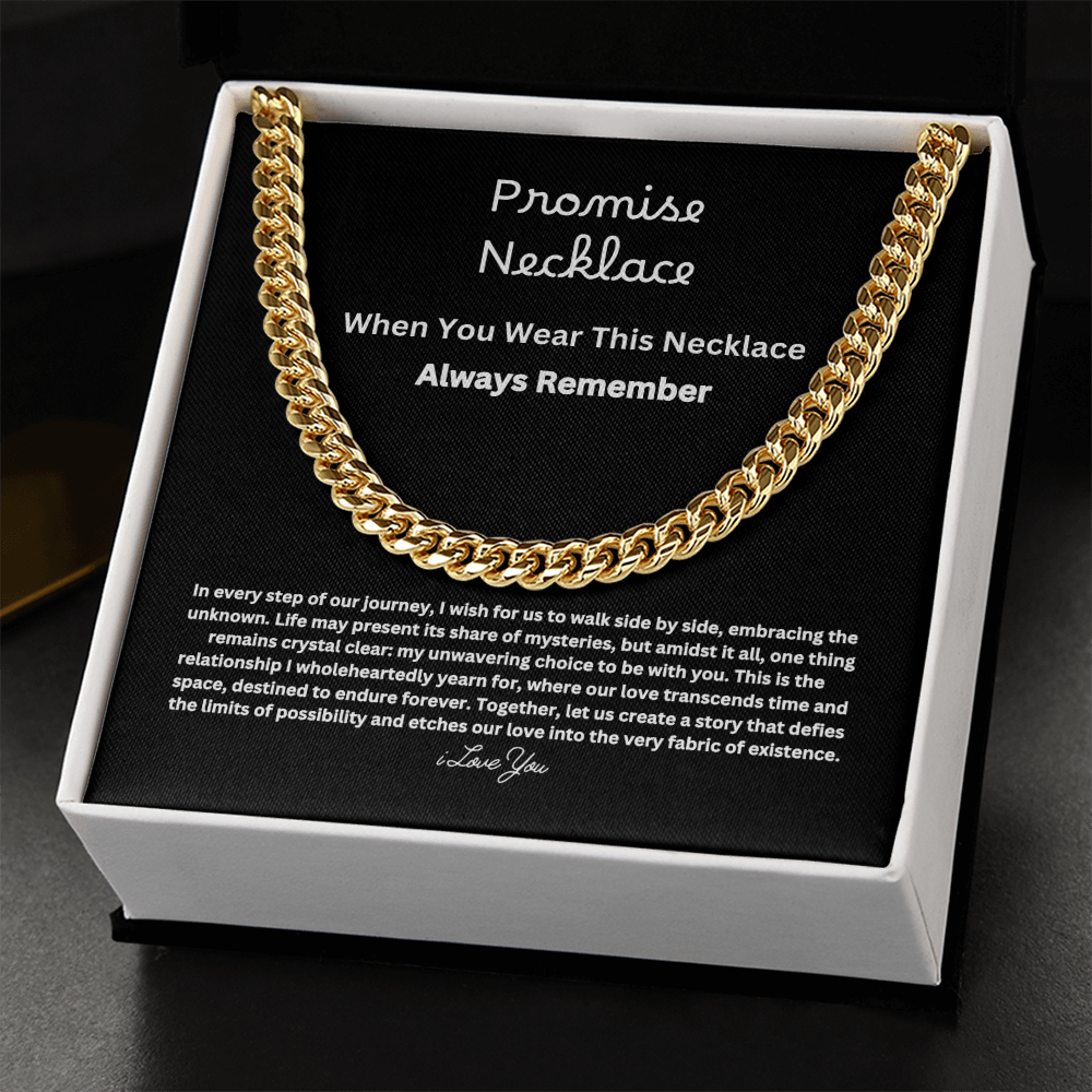 Promise Necklace For Him == Gift Set