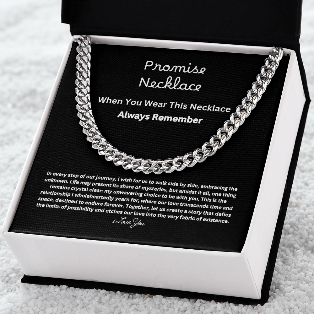 Promise Necklace For Him == Gift Set