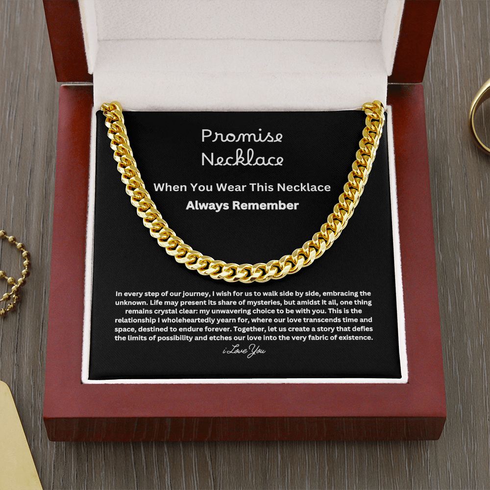 Promise Necklace For Him == Gift Set