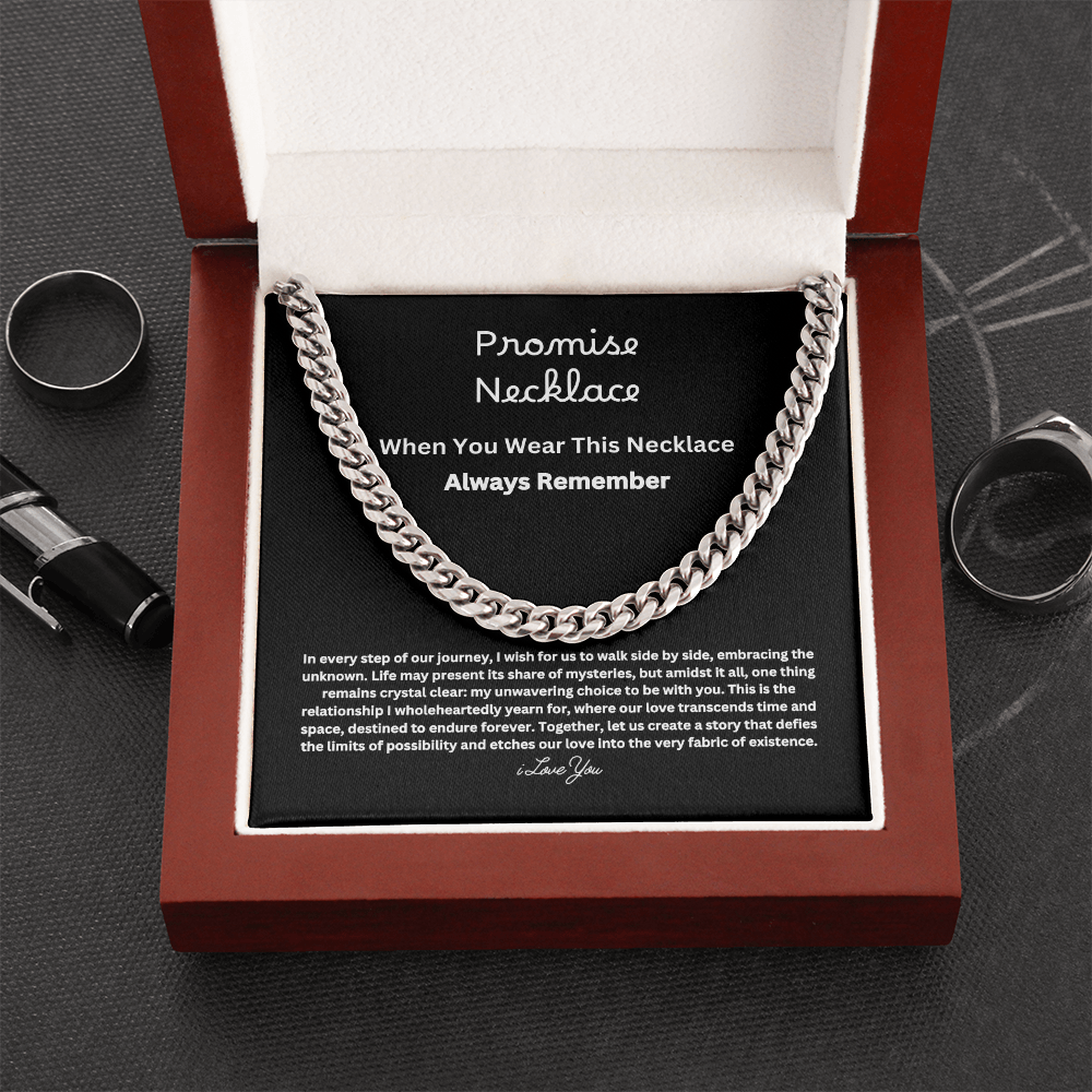 Promise Necklace For Him == Gift Set
