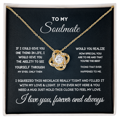 Soulmate Gift Set for Her – Love Necklace, Gift Box & Message Card