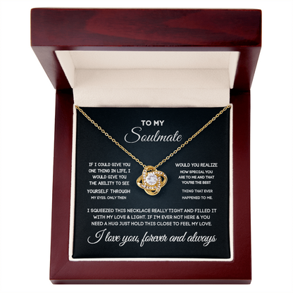 Soulmate Gift Set for Her – Love Necklace, Gift Box & Message Card