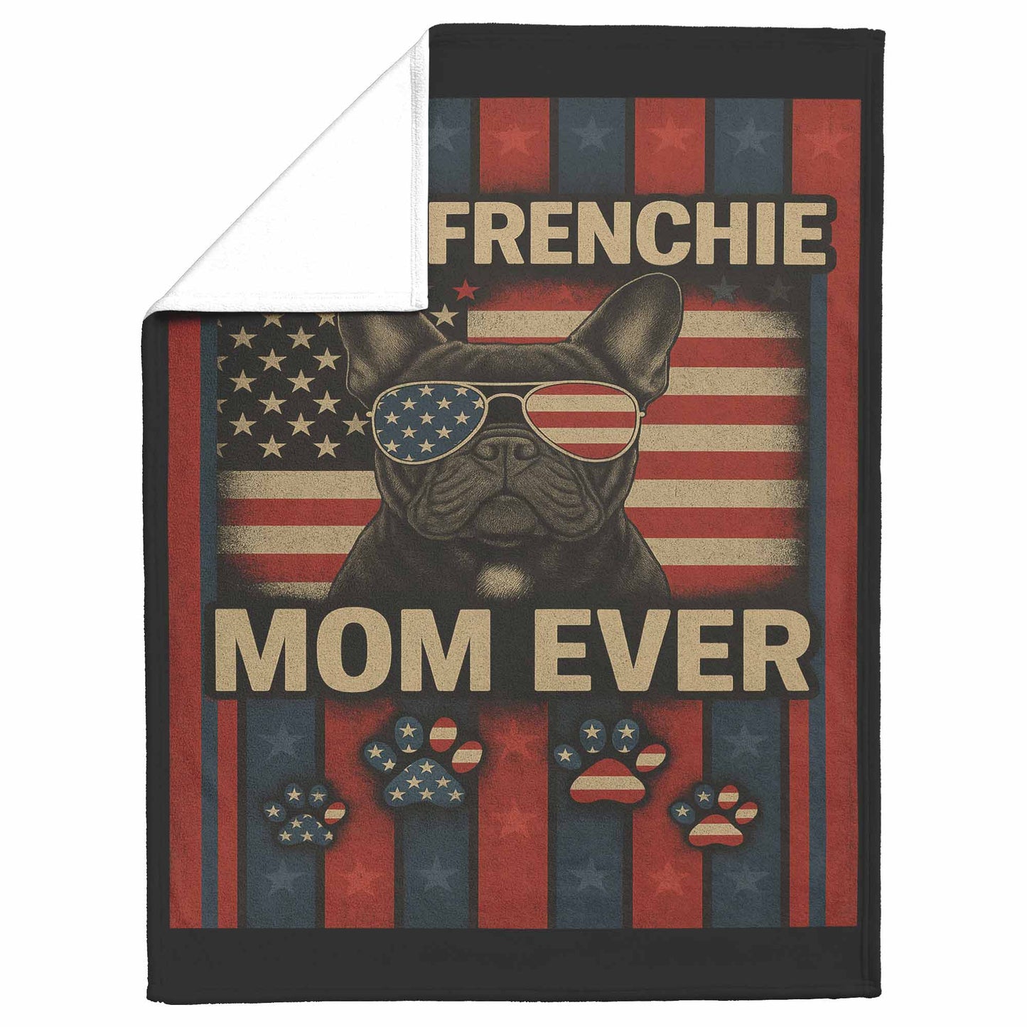 Best Frenchie Mom Ever – Cozy Fleece Blanket for Dog Lovers