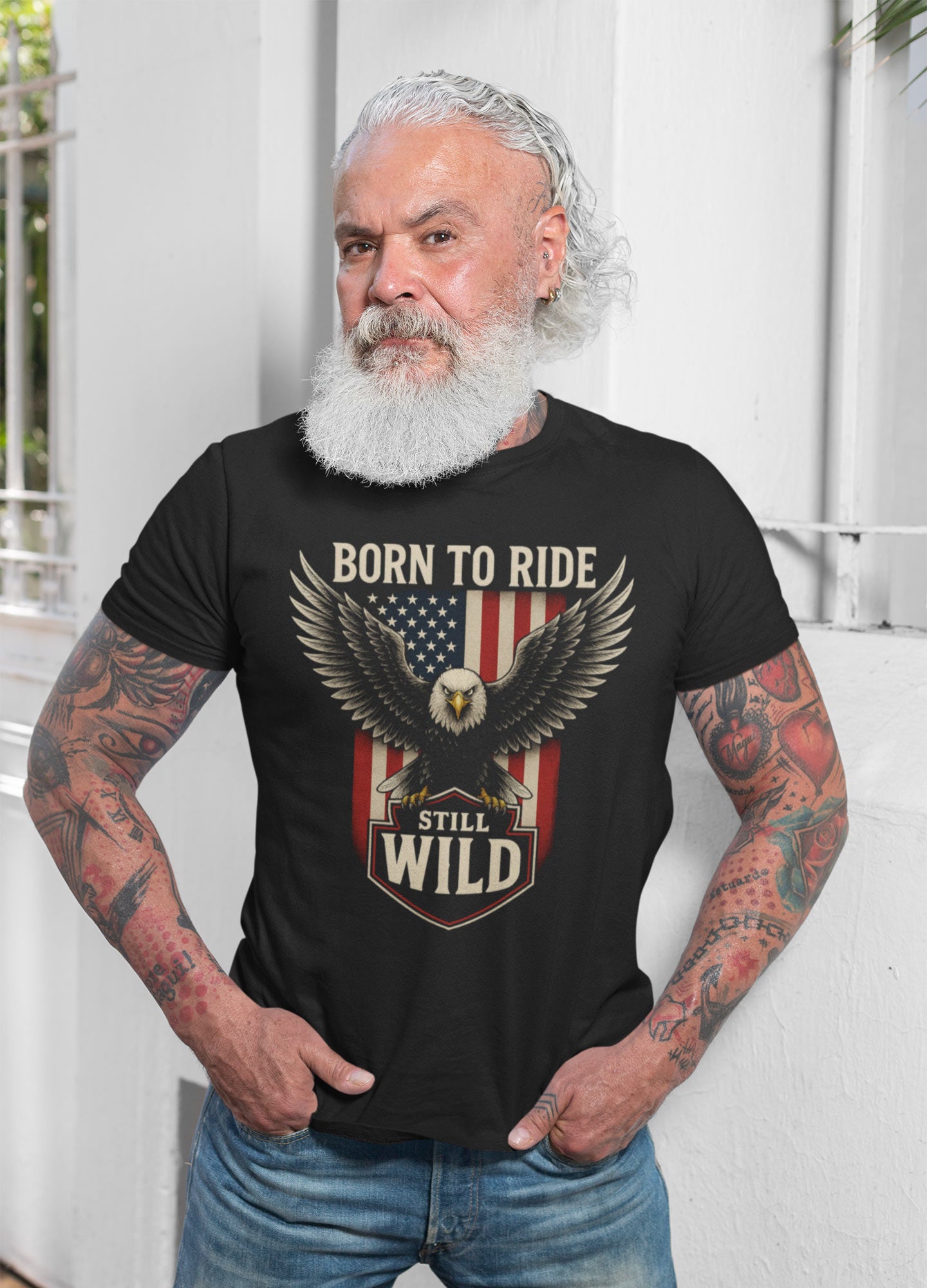 Born To Ride | Still Wild Freedom Eagle Tee