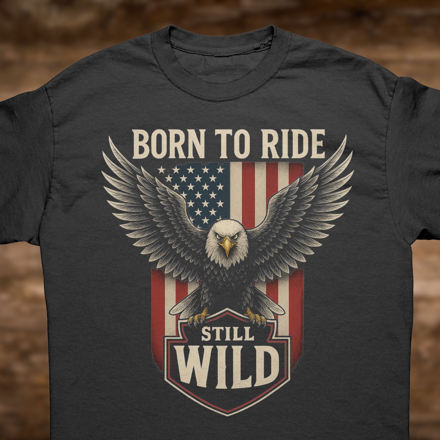 Born To Ride | Still Wild Freedom Eagle Tee